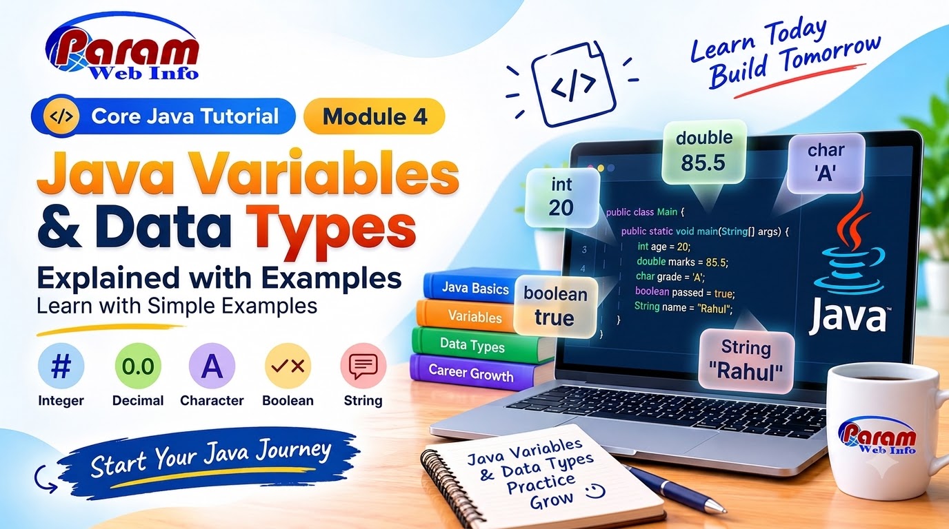 Java Variables and Data Types Explained with Examples